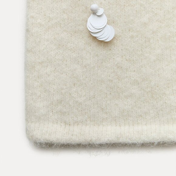 Zara SEQUIN ALPACA BLEND KNIT SKIRT Size L NEW WITH TAG! - Picture 3 of 12